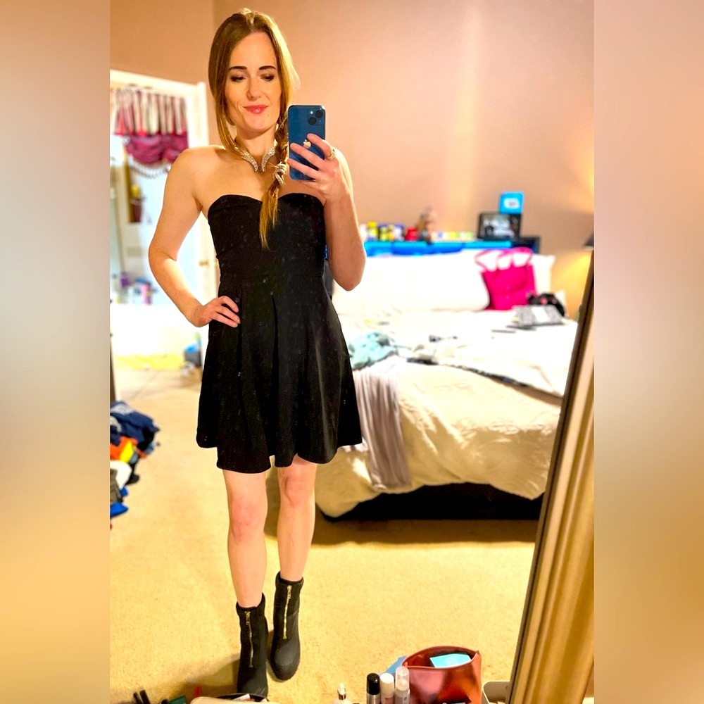 H&M Black Strapless Cocktail Dress - (they don’t make it anymore!!)